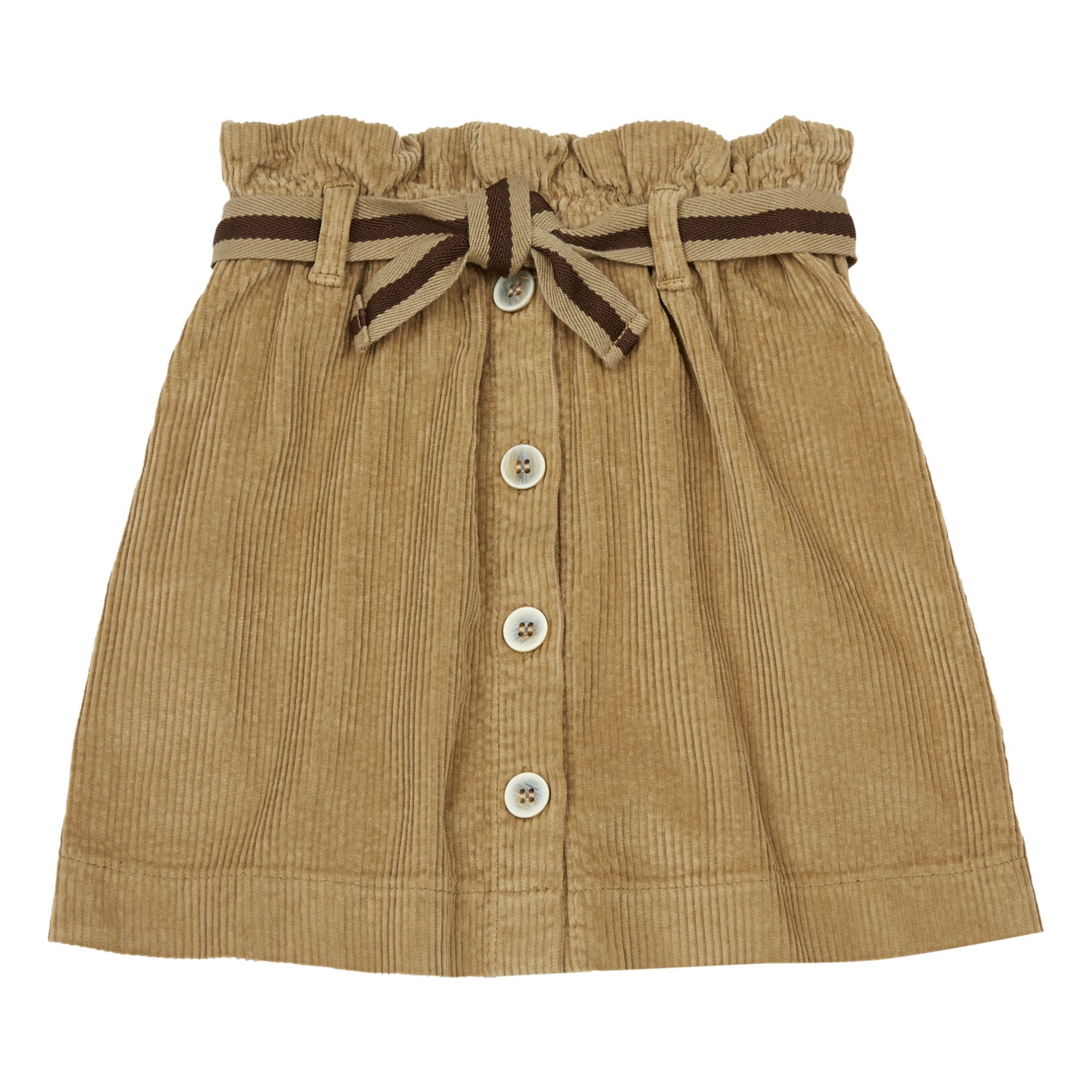 Organic Cotton Corduroy Skirt Camel- Product image n°0