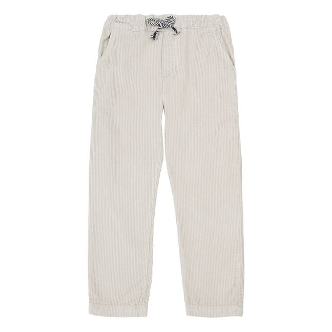 Pantalon Velours Coton Bio Gris clair