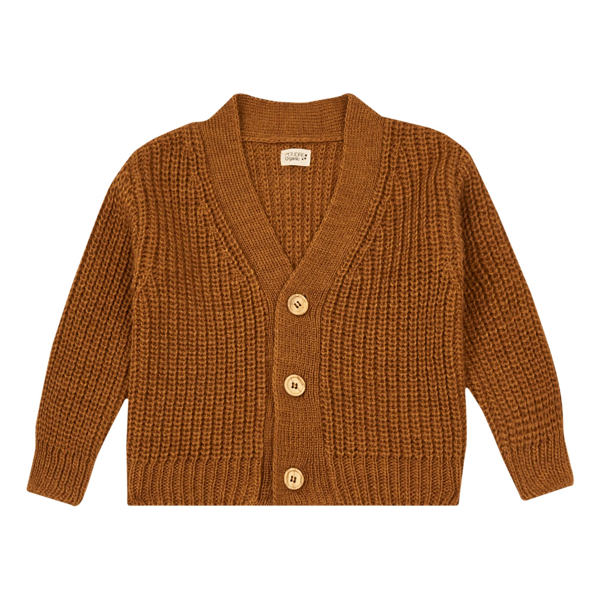Poudre Organic - Cardigan Mate - Fille - Chocolat