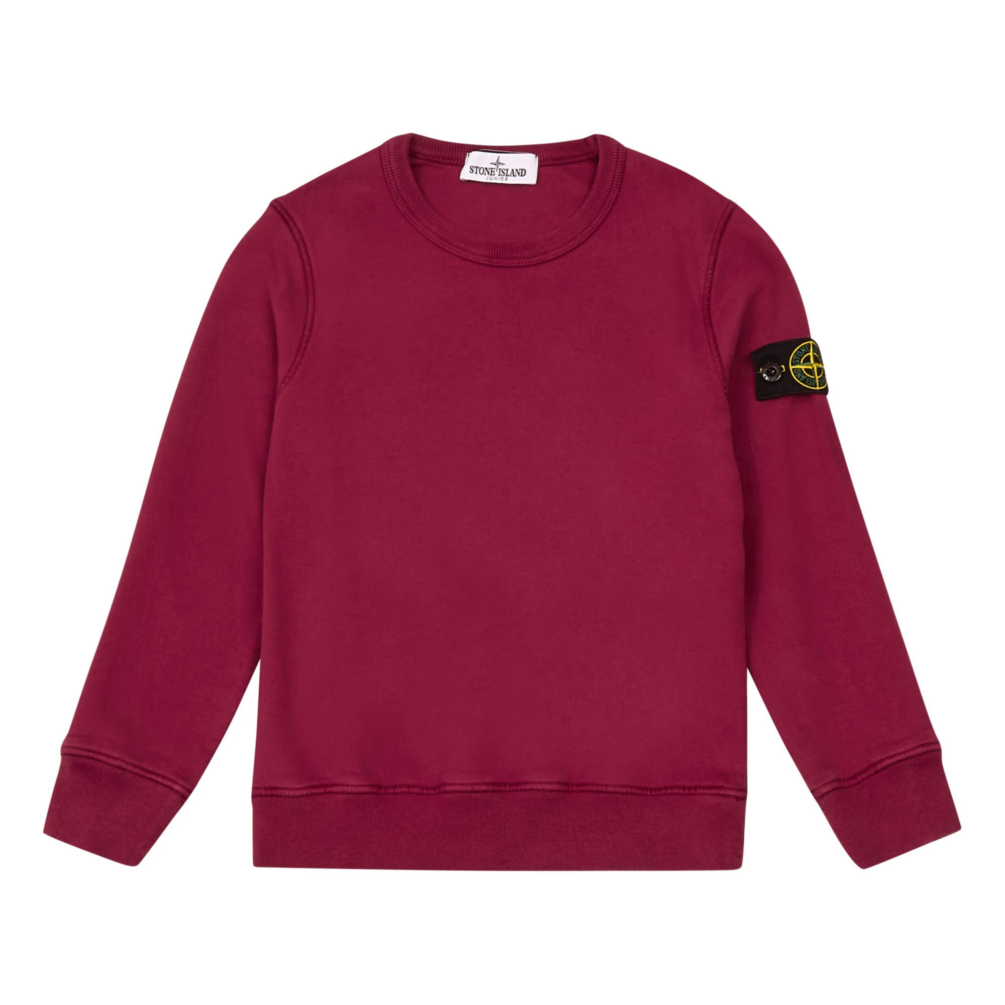Stone Island - Sweat Logo - Fille - Lie de vin