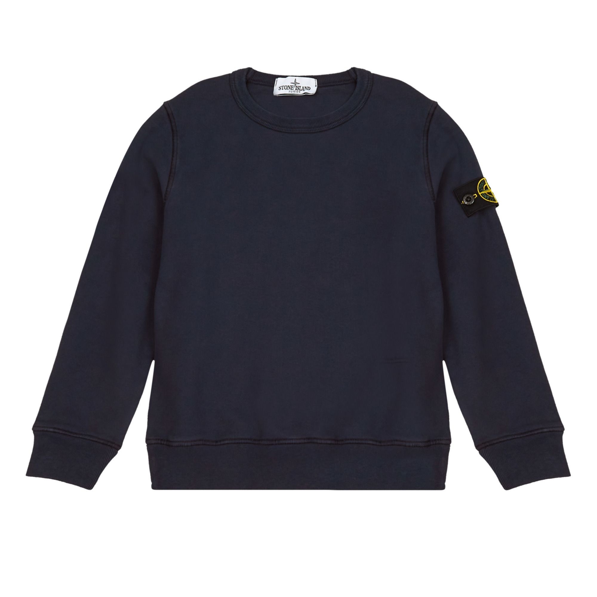 Stone Island - Sweat Logo - Fille - Bleu marine