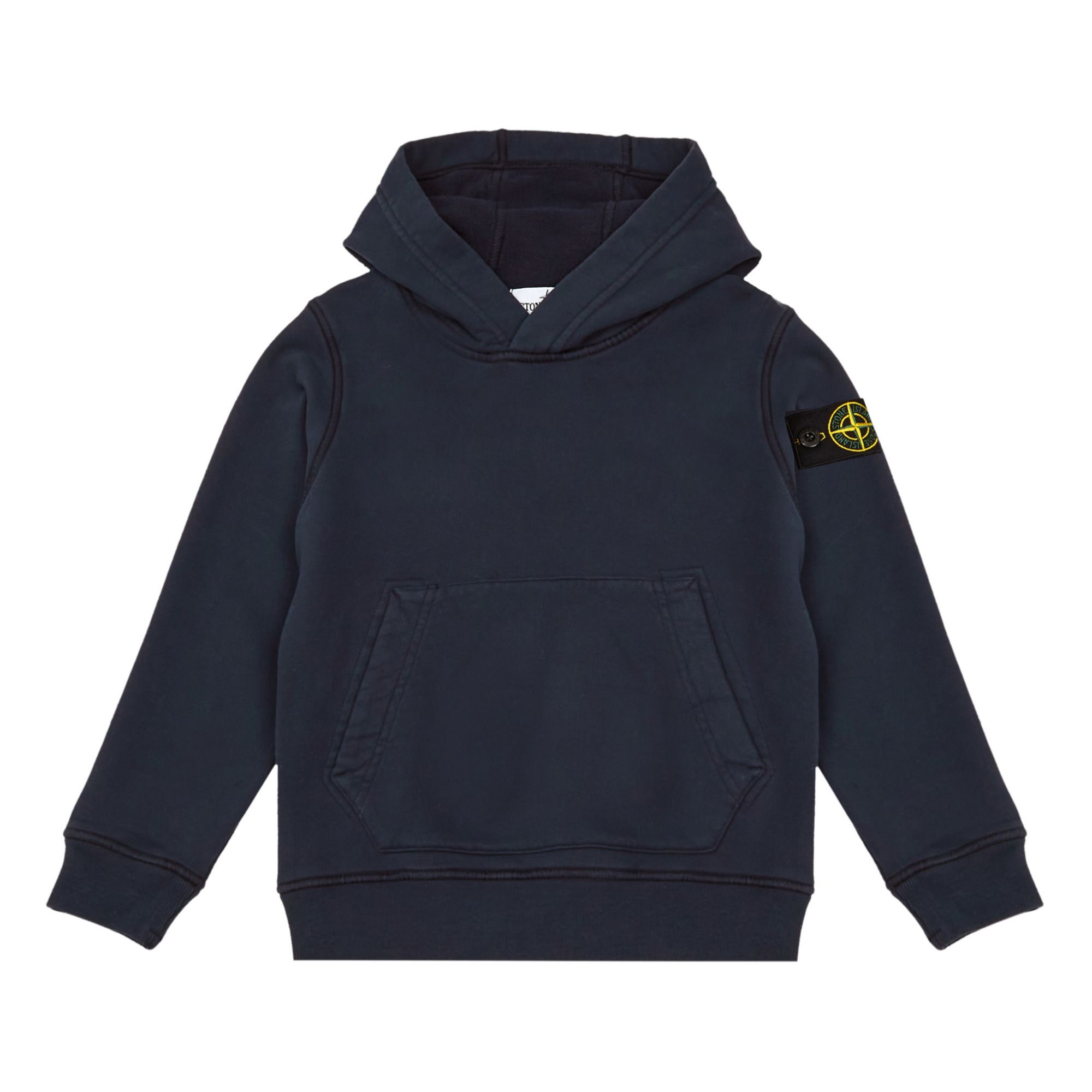Stone Island - Hoodie Logo - Fille - Bleu marine