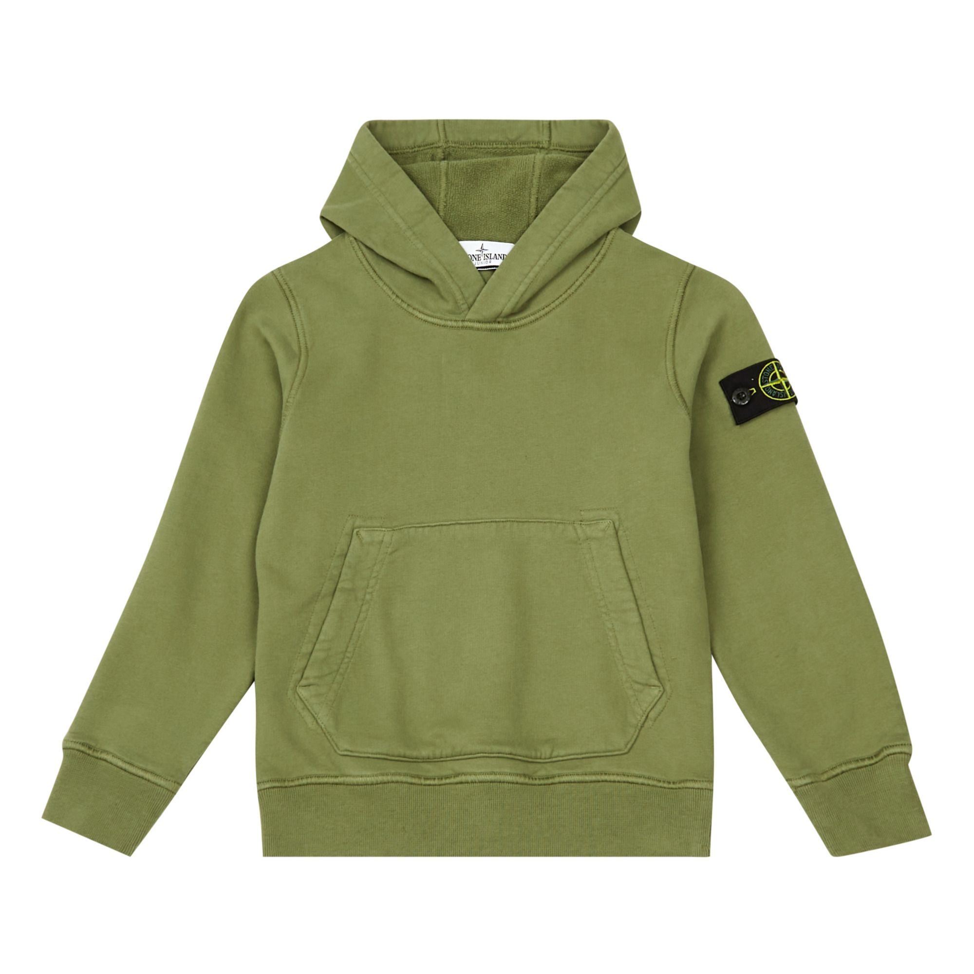 Stone Island - Hoodie Logo - Fille - Vert kaki