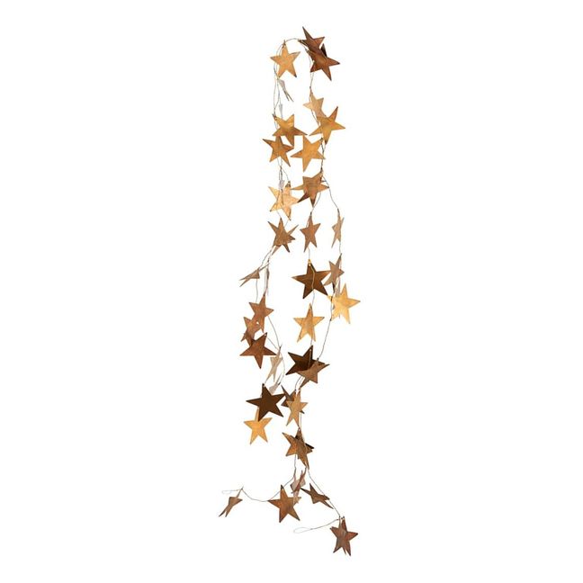Decorative Star Garland Gelbguss