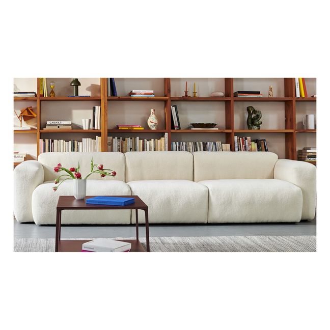 Mag Soft Low Armrest Sofa 3 Seater Combination 1 | Cream