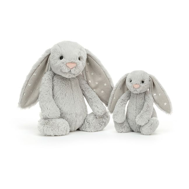 Peluche Lapin Shimmer Gris