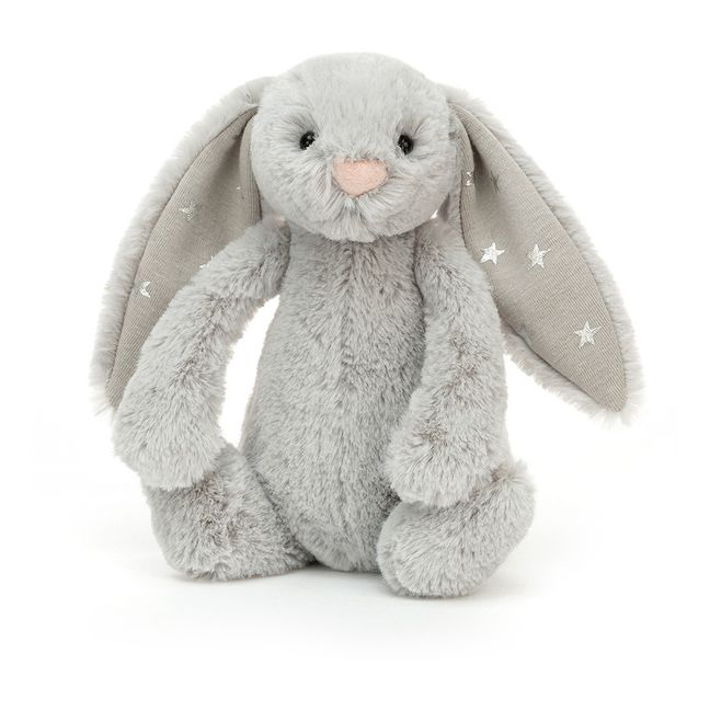 Shimmer Soft Toy Rabbit Grey
