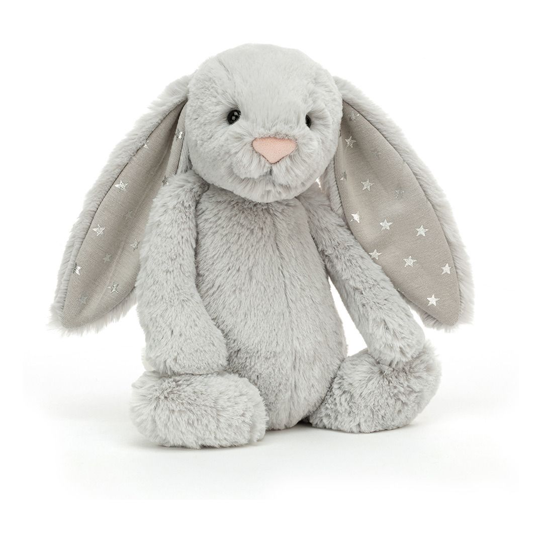 Jellycat - Peluche Lapin Shimmer - Gris