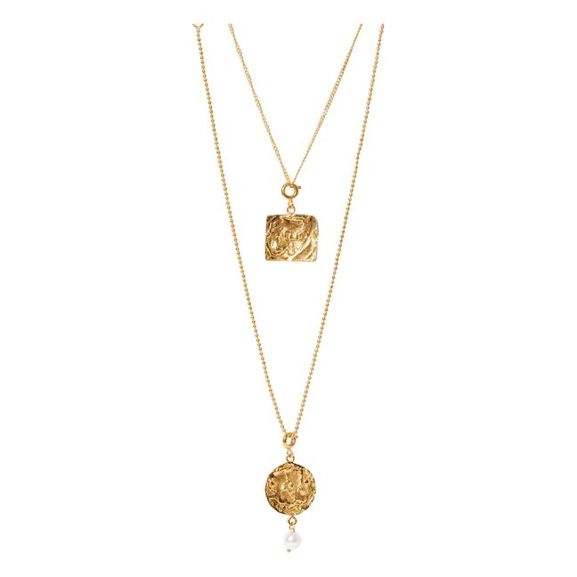 Collier Nymph Lot de 2 Charms | Doré