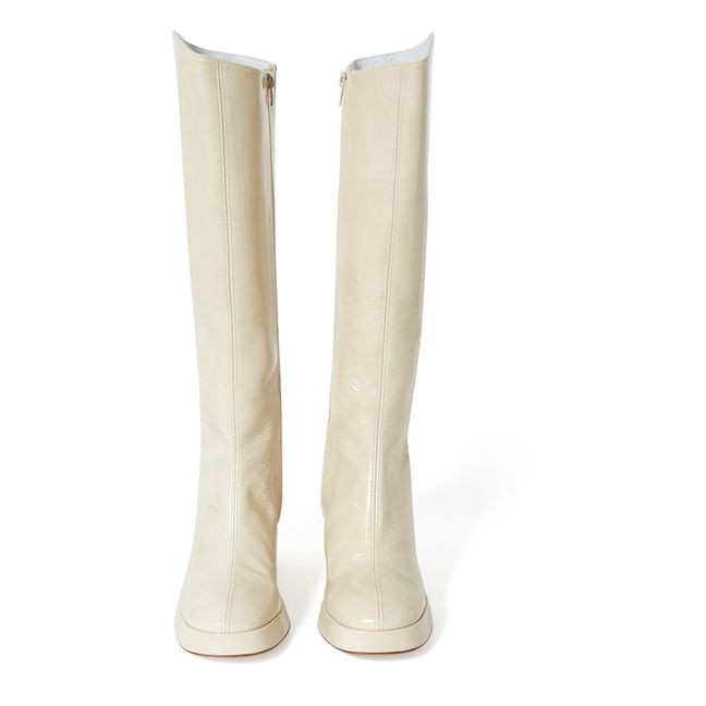 Eirlys Knee-High Boots White