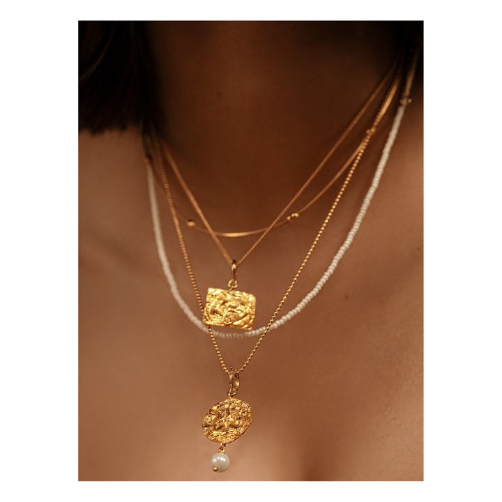 Collar Nymph Set de 2 Charms | Dorado- Imagen del producto n°2