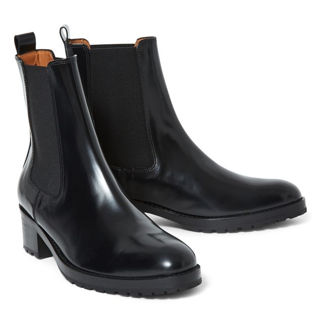 7456 Chelsea Leather Boots Black