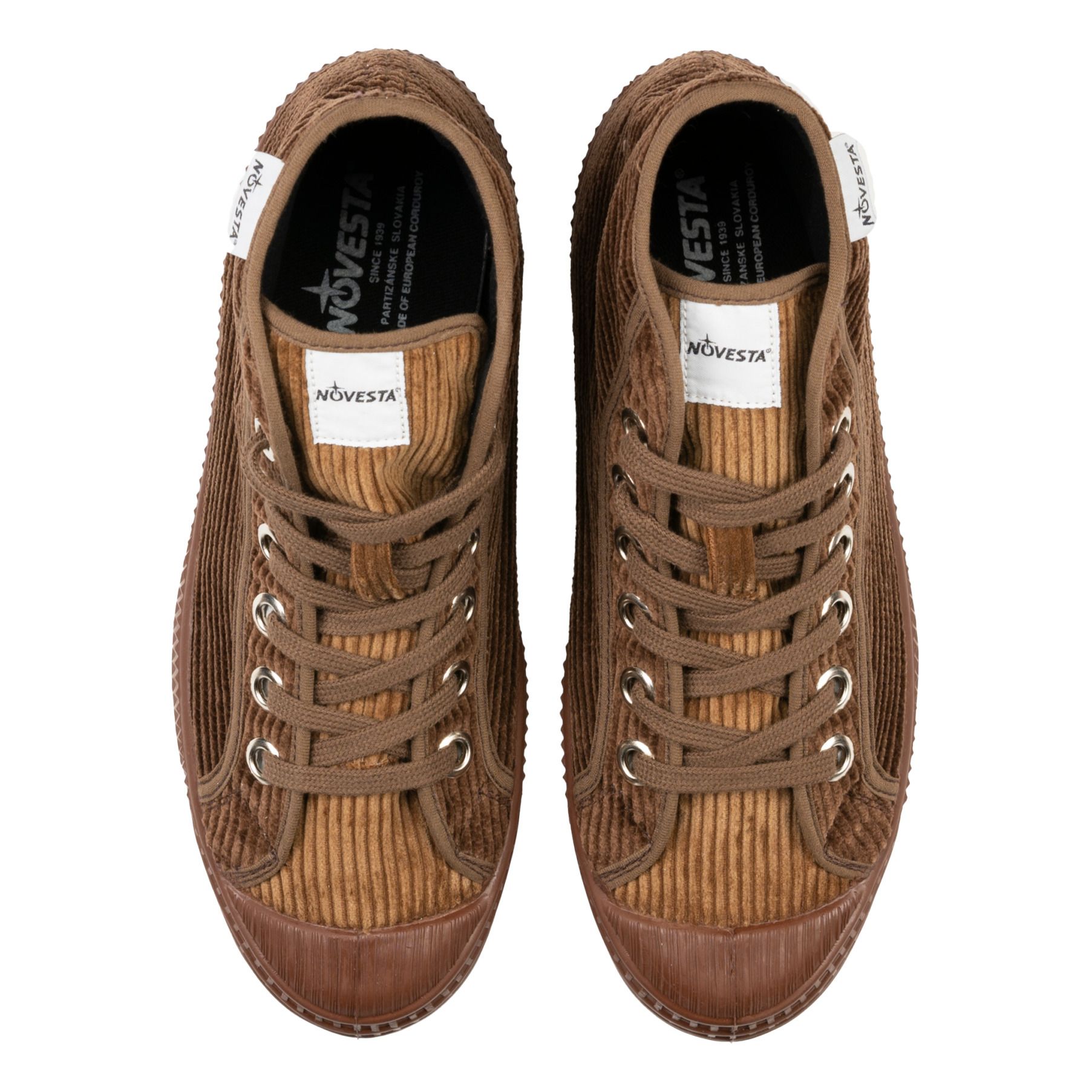 Samt-Sneakers mit Schnürsenkeln Dribble Braun- Produktbild Nr. 2