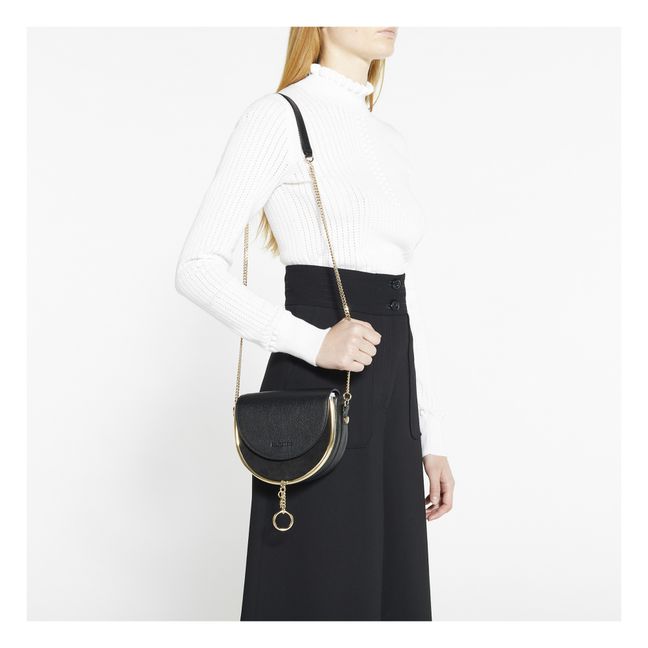 Mini Sac Mara Bi-matière | Nero