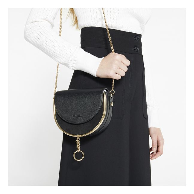 Mini Sac Mara Bi-matière | Nero
