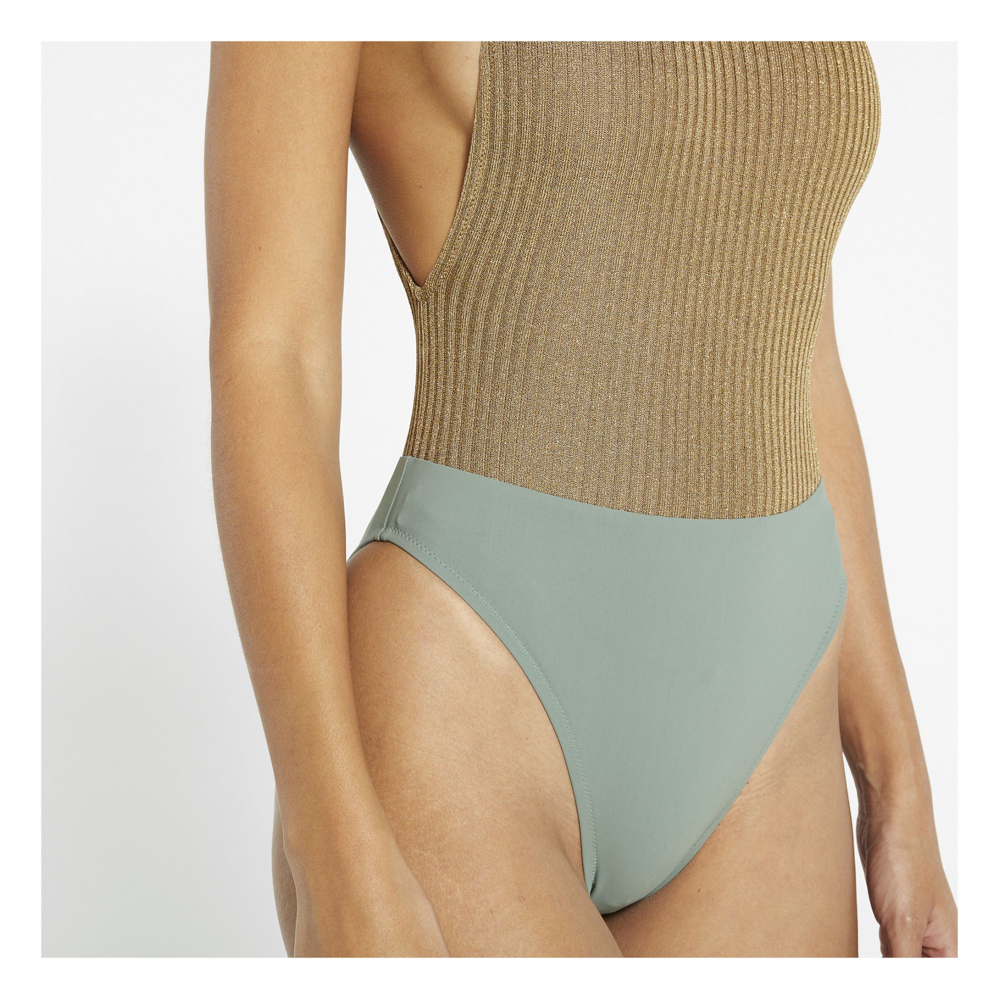 Body Maglia Swimsuit Olive green- Product image n°3