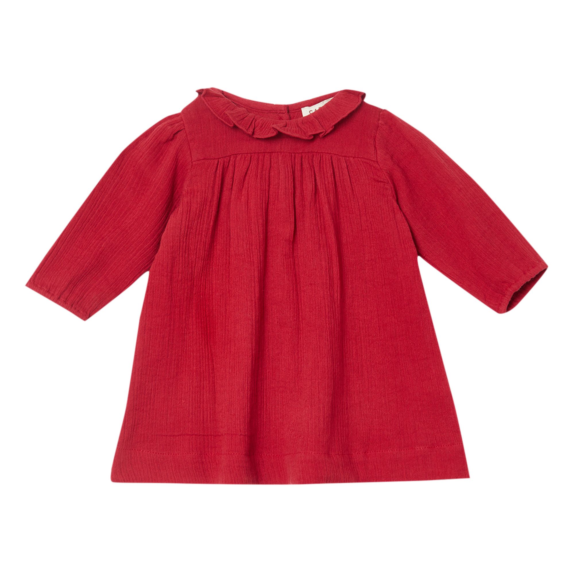 Caramel - Robe Gaze de Coton Oda - Fille - Rouge