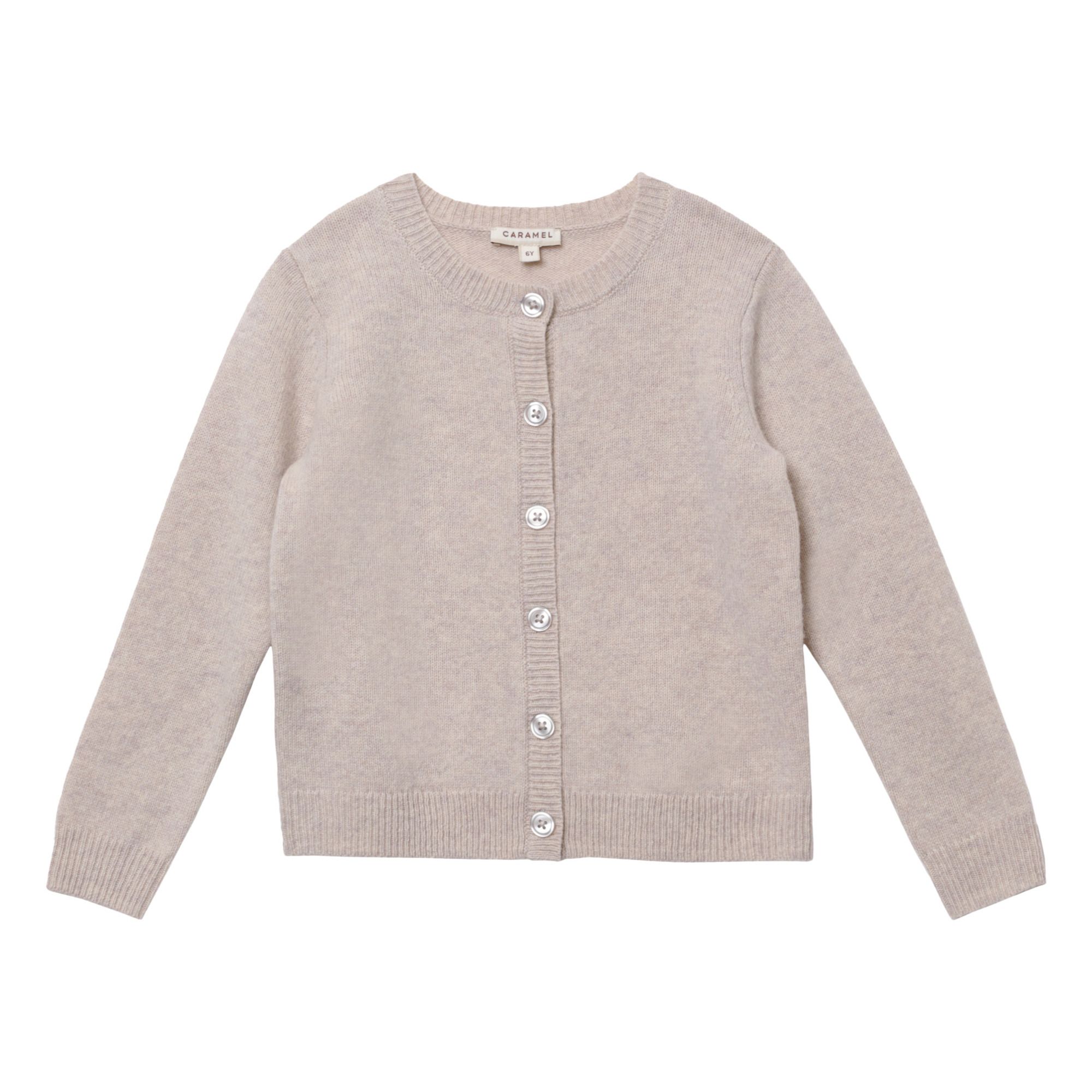 Caramel - Cardigan Mérinos Lyon - Fille - Ecru