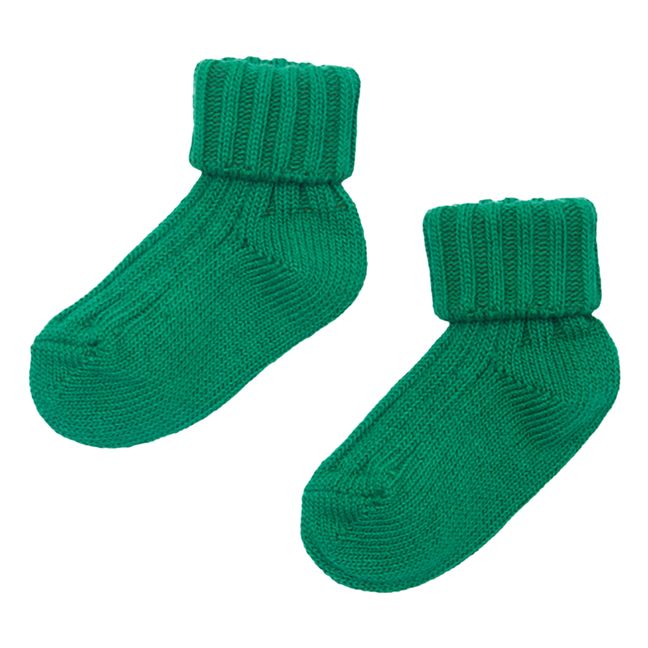 Chaussettes Côtelées Vert