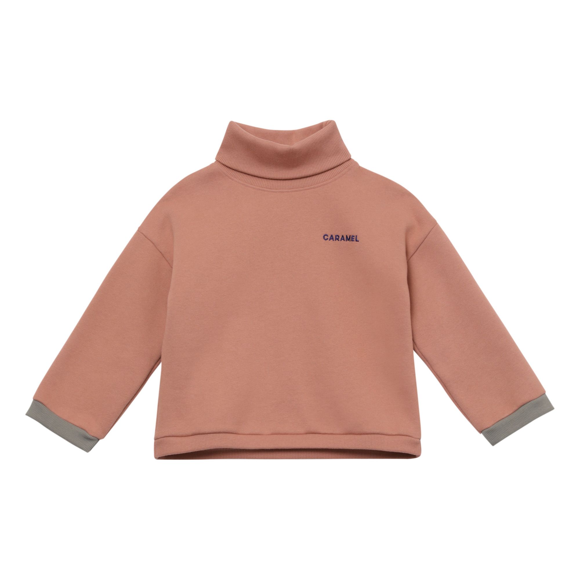 Caramel - Sweat Col Cheminée Drube - Fille - Rose