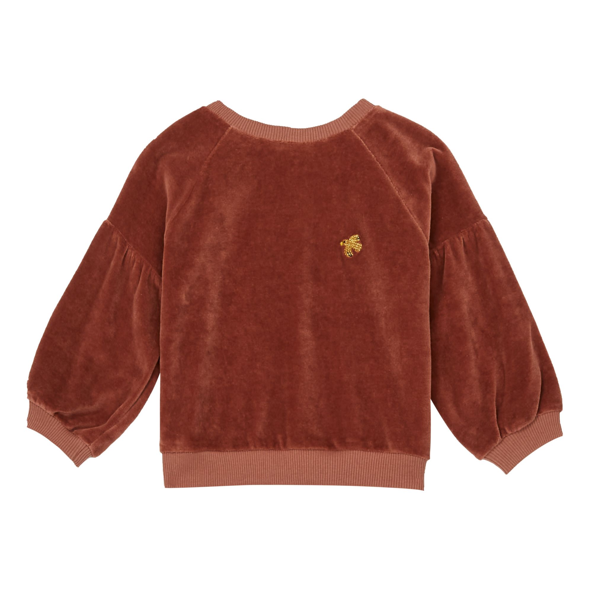 Emile et Ida - Sweat Velours - Fille - Caramel