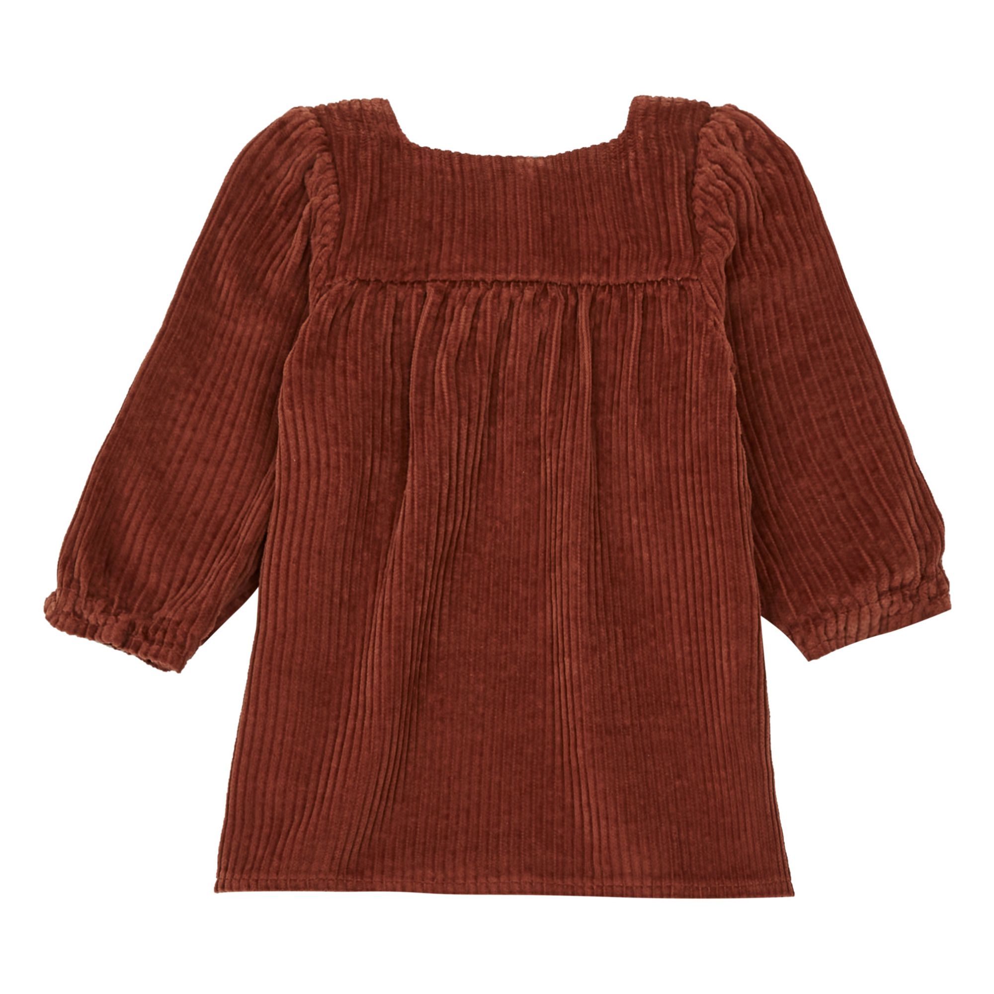 Emile et Ida - Robe Velours Côtelé - Fille - Caramel