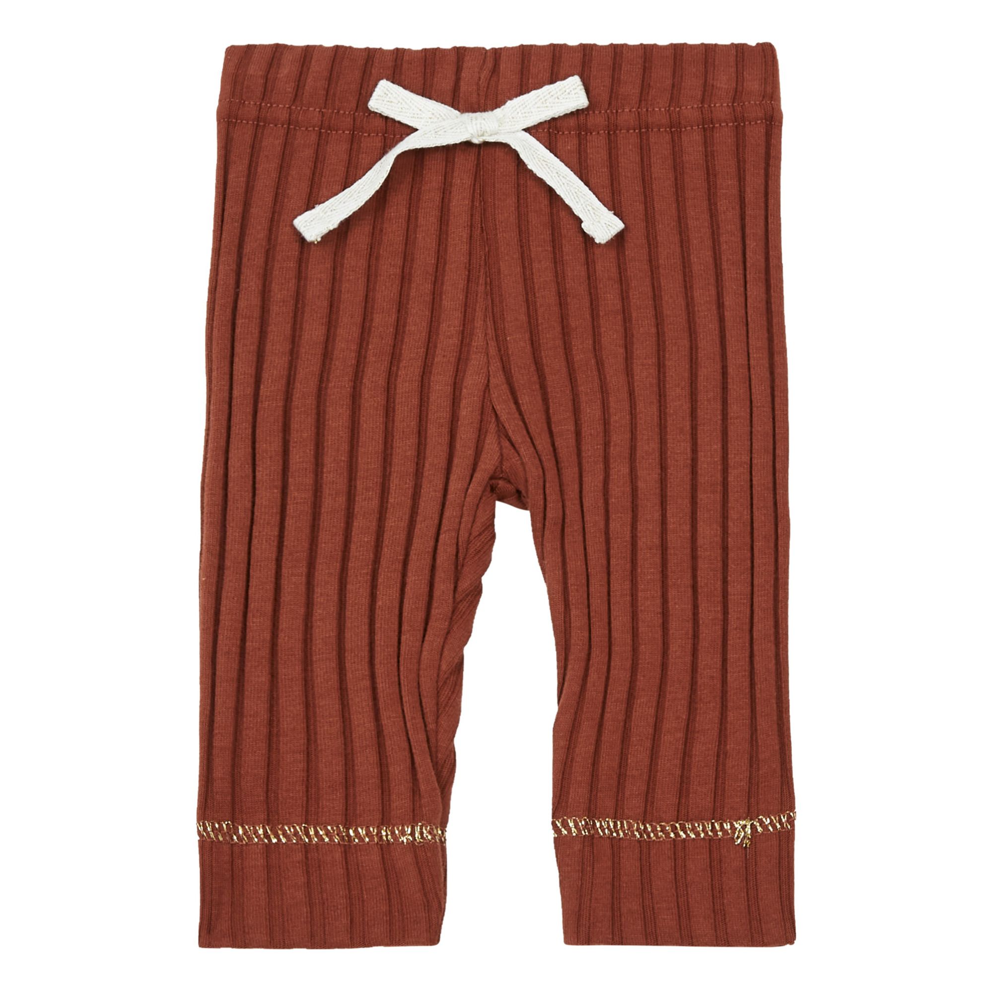 Emile et Ida - Legging Côtelé Coton Bio - Fille - Caramel