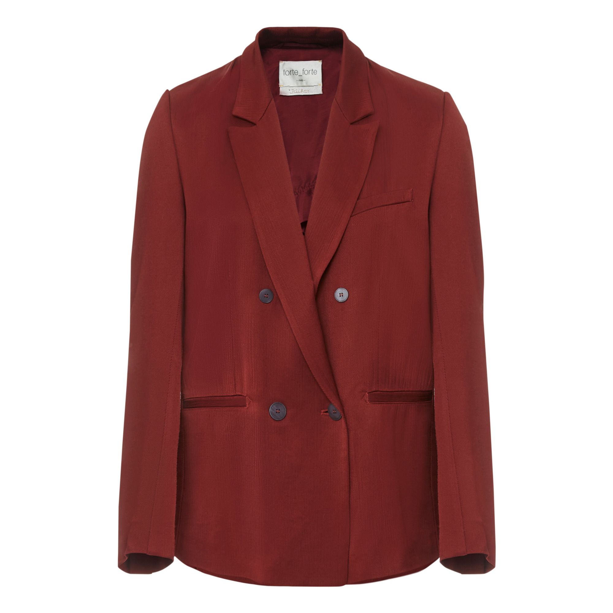 Forte Forte - Veste Double Boutonnage Laine - Femme - Terracotta