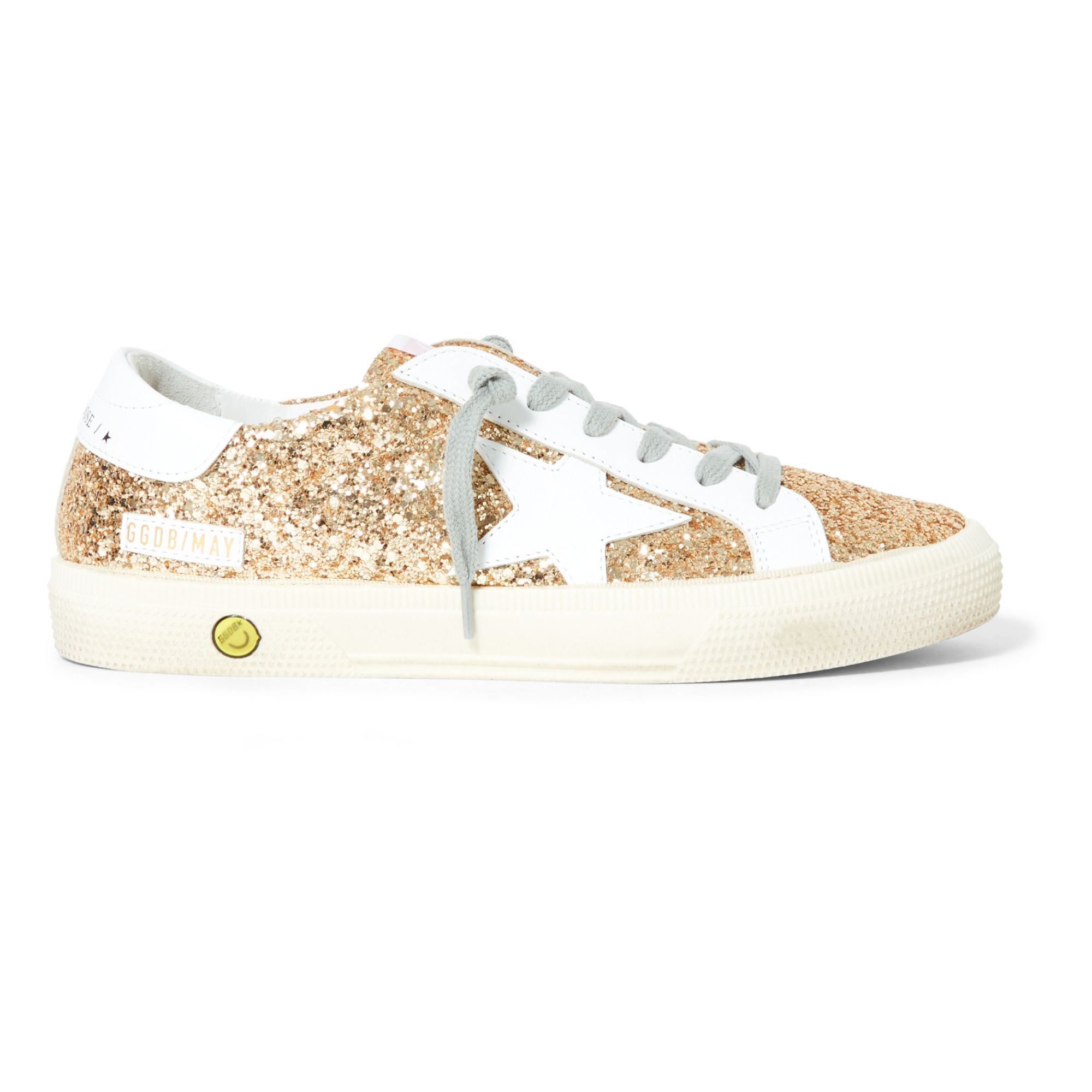 May Glitter Sneakers Gold Golden Goose Deluxe Brand Shoes Teen, Children -