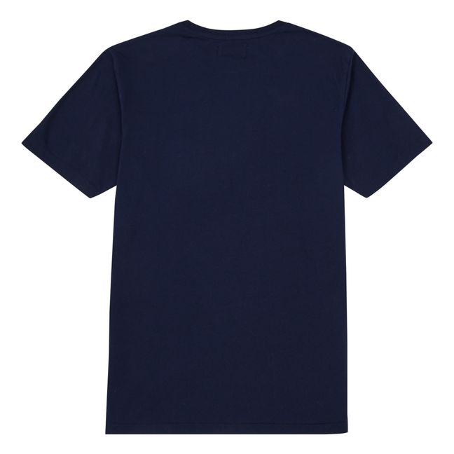 T-shirt, modello: Ace, in cotone bio - Collezione Adulti - Blu marino