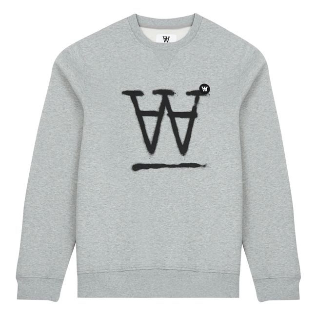 Sweatshirt Tye Logo aus Bio-Baumwolle - Erwachsene Kollektion - Grau