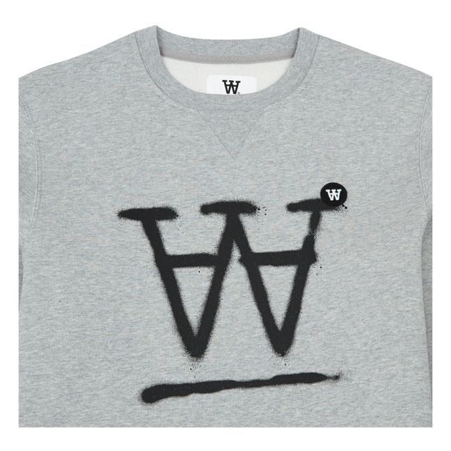 Sweatshirt Tye Logo aus Bio-Baumwolle - Erwachsene Kollektion - Grau