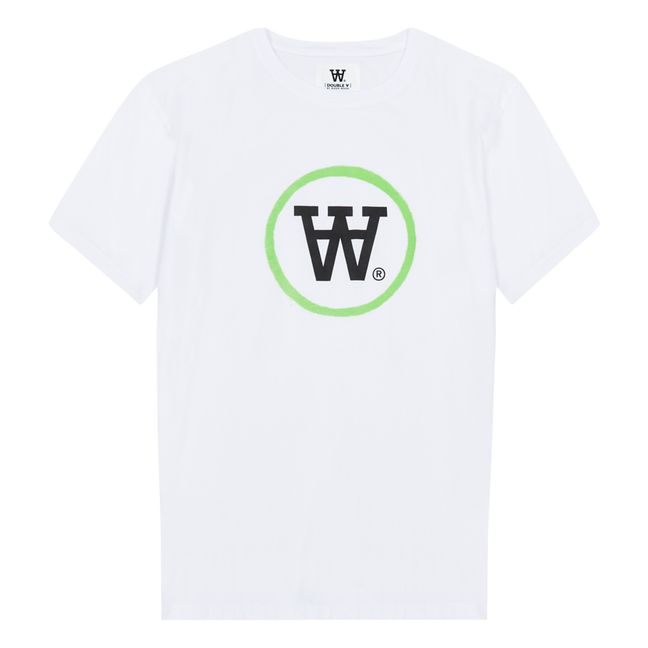 T-shirt, modello: Ace, con logo, in cotone bio - Collezione Adulti - Verde