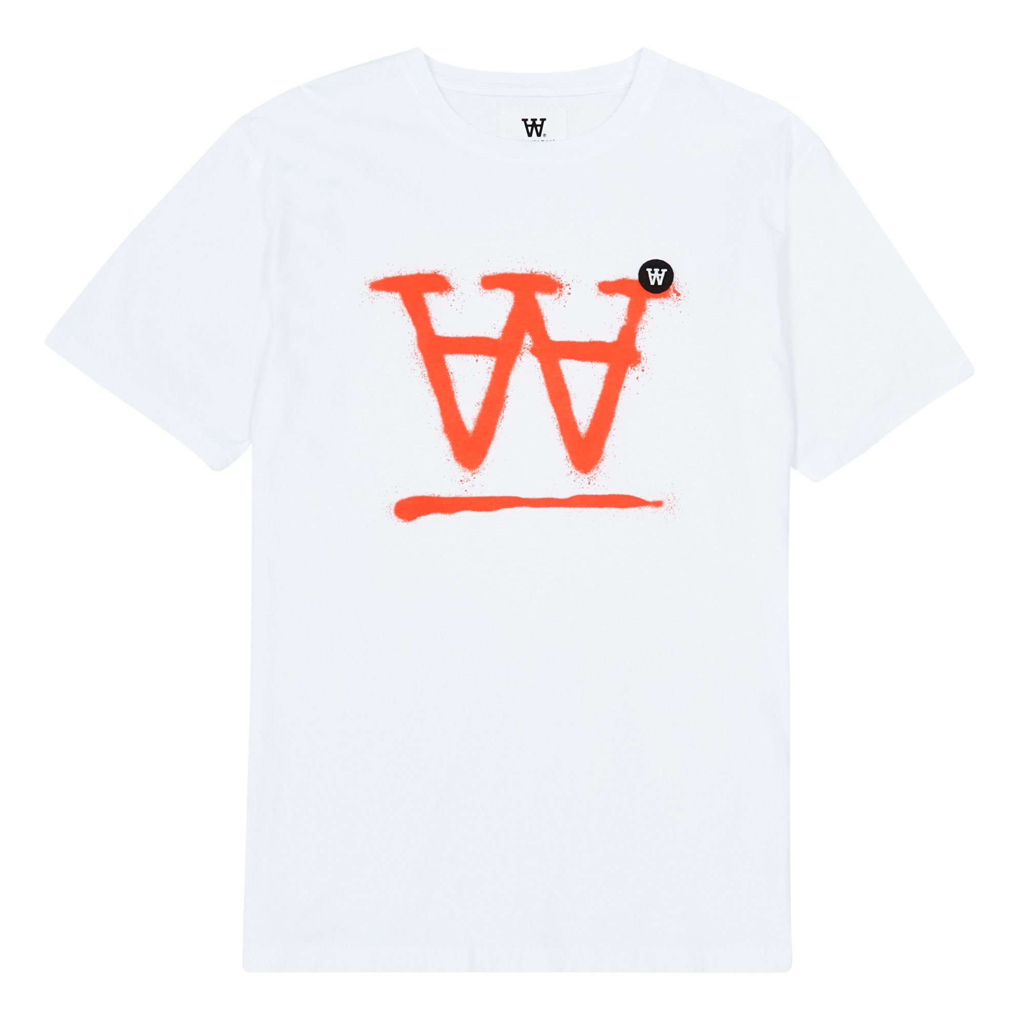 Wood Wood - T-shirt Ace Logo Coton Bio - Collection Adulte - - Homme - Orange