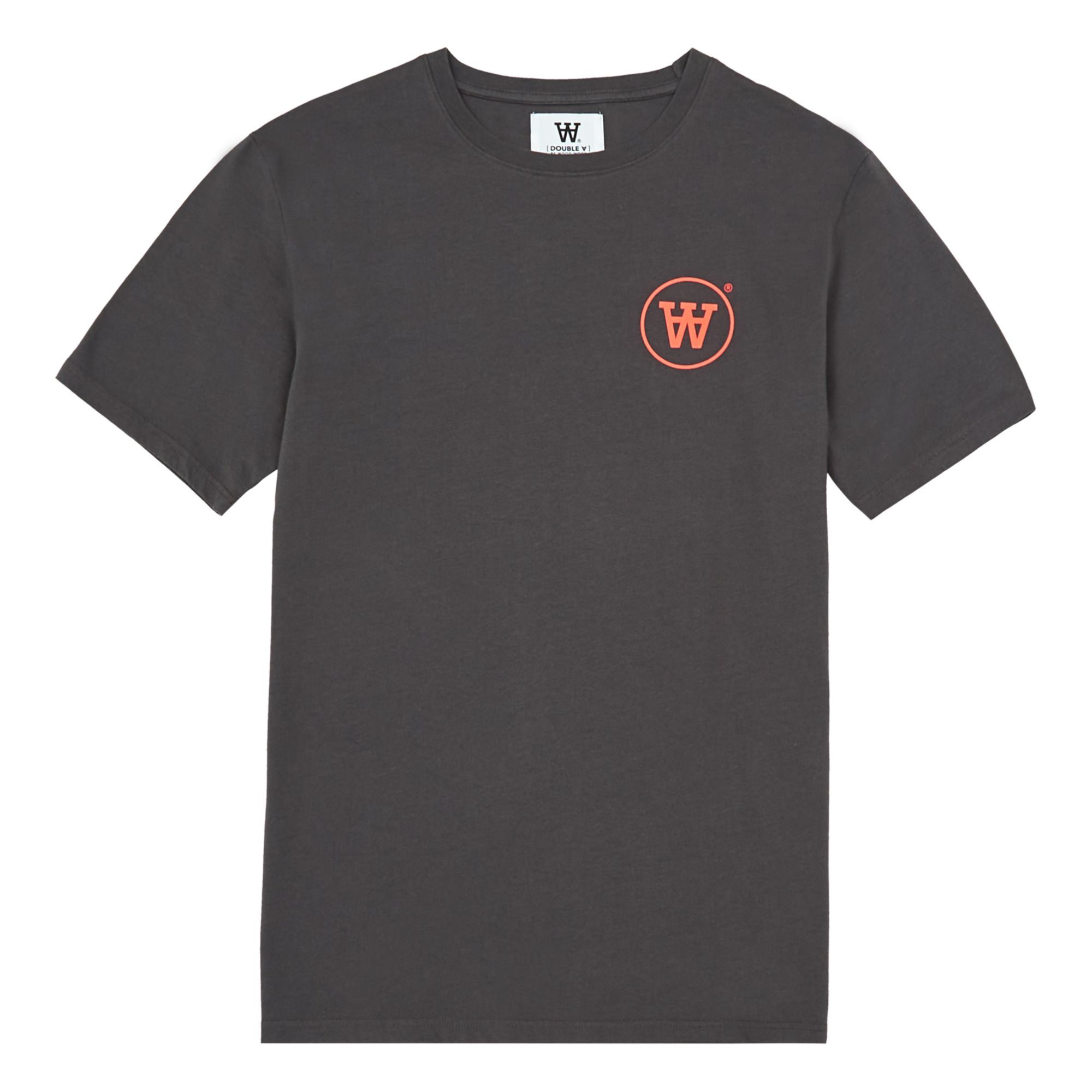 Wood Wood - T-shirt Ace Logo Coton Bio - Collection Adulte - - Homme - Gris foncé