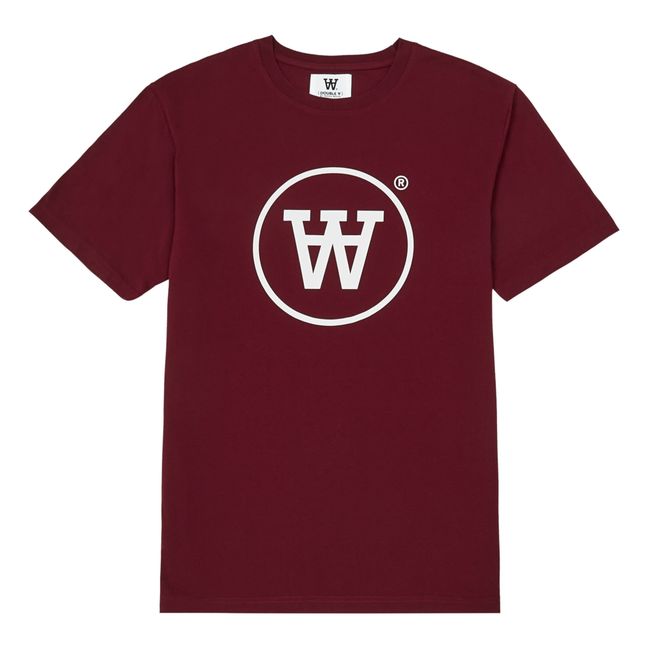 T-shirt, modello: Ace, con logo, in cotone bio - Collezione Adulti - Rosso