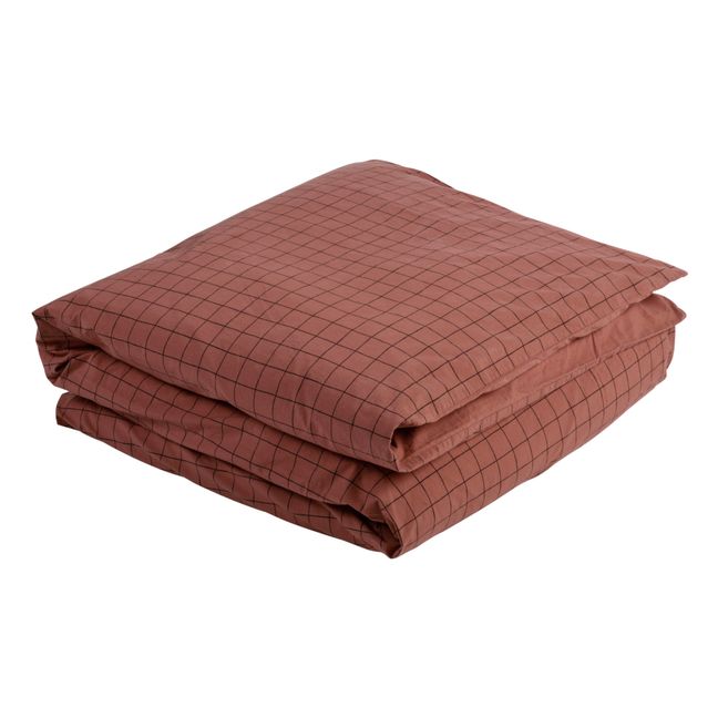Bettbezug Oscar aus Bio-Baumwolle | Rostfarben