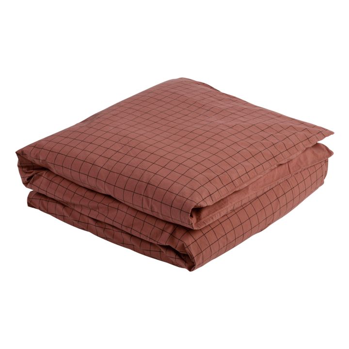 Bettbezug Oscar aus Bio-Baumwolle | Rostfarben- Produktbild Nr. 0