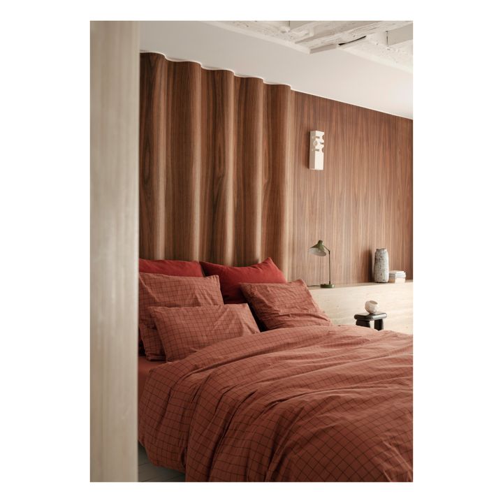 Bettbezug Oscar aus Bio-Baumwolle | Rostfarben- Produktbild Nr. 1