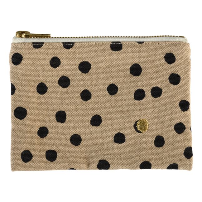 Organic Cotton Polka Pouch | Ginger