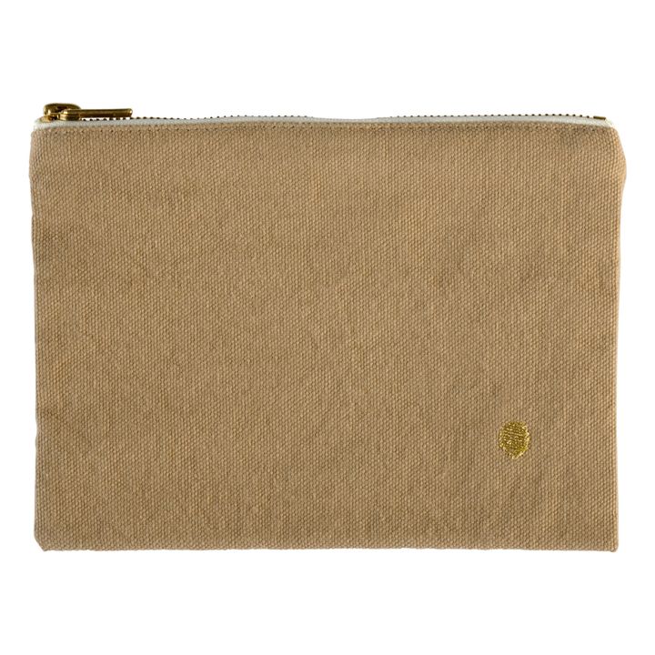 Organic Cotton Ginger Pouch | Ginger- Product image n°0