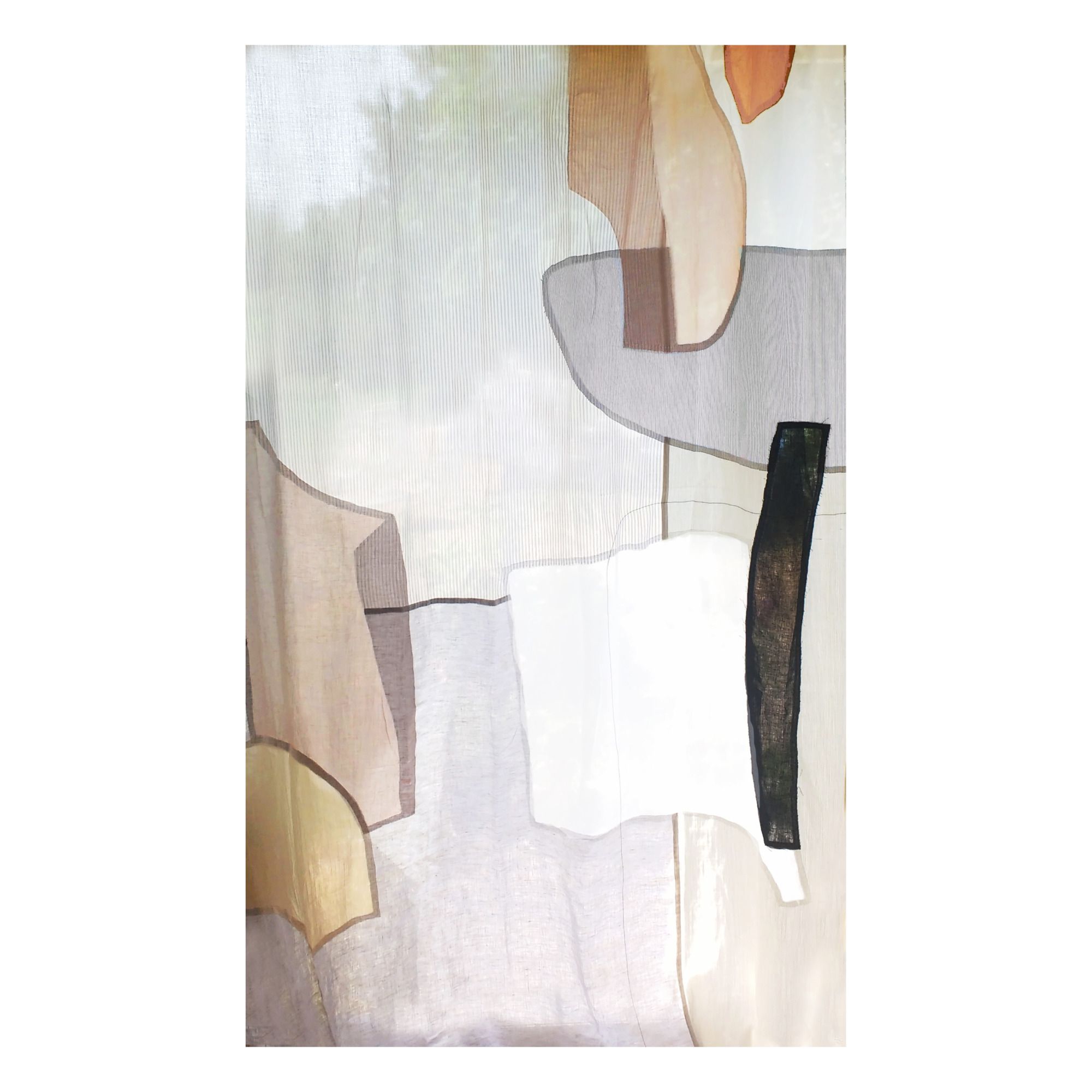 Patchwork Organic Cotton Curtain 270 x 160 cm- Product image n°3