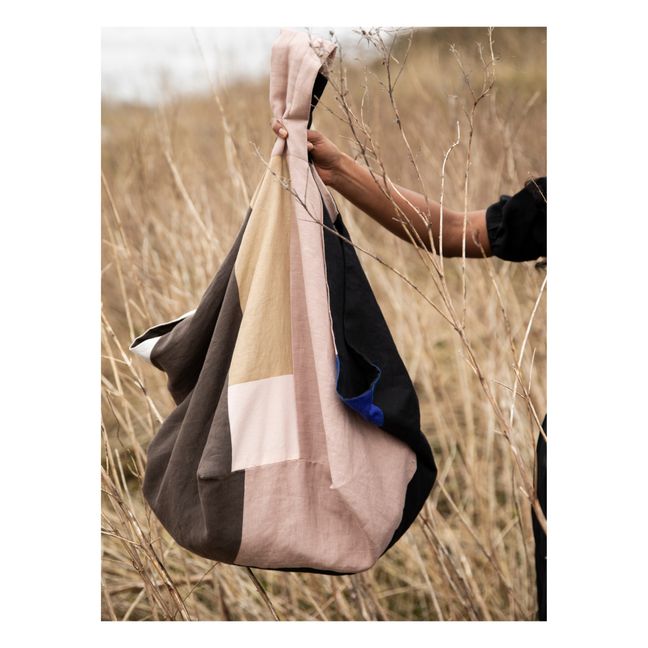 Large Reversible Organic Cotton Mom Bag Rosa