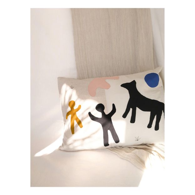 Organic Cotton Cushion Cover 60 x 45 cm Atelier Neeltje Geurtsen Design