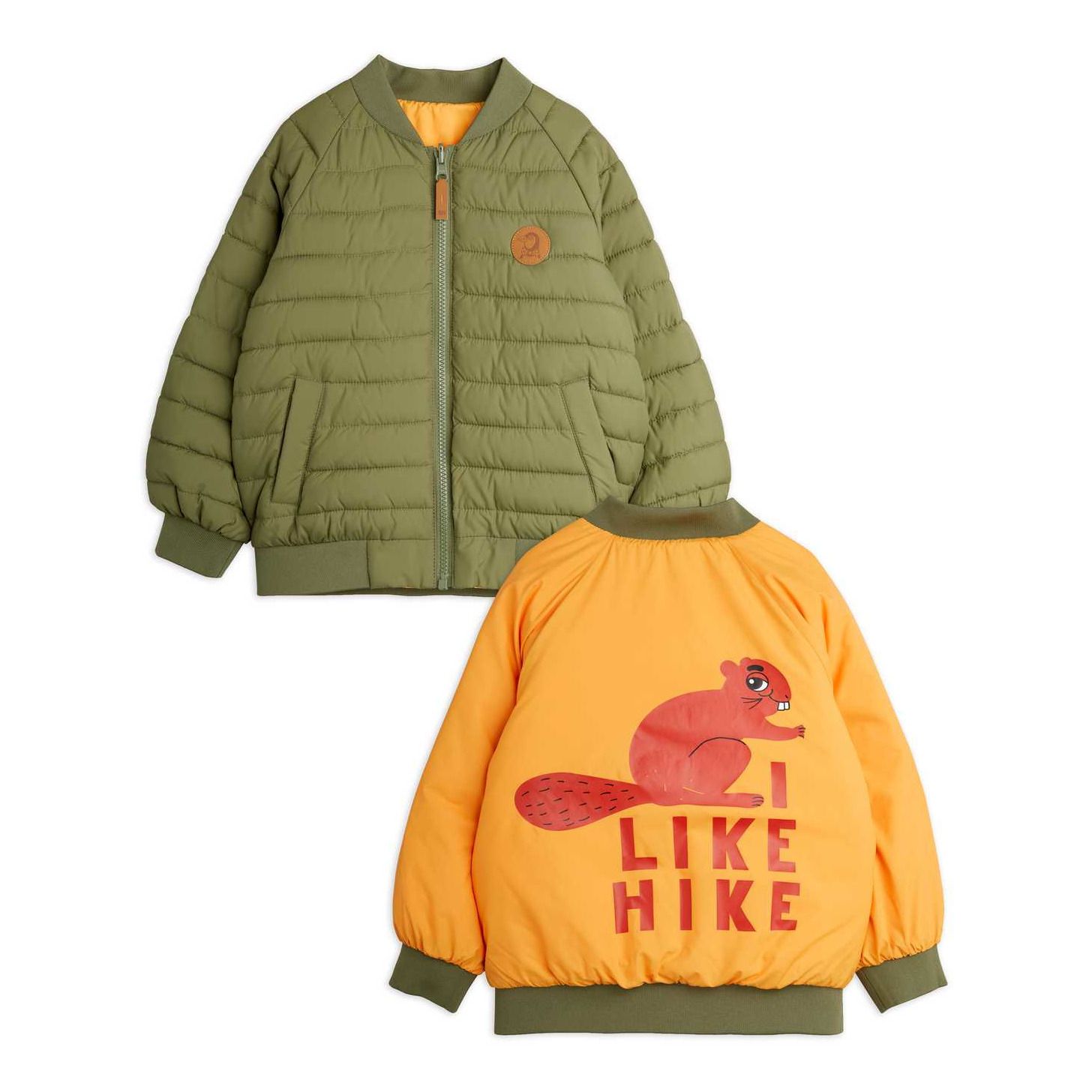 Mini Rodini - Veste Reversible Polyester Recyclé - Fille - Vert