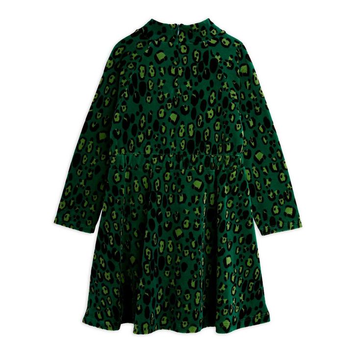 Mini Rodini - Organic Cotton Velvet Dress - Green | Smallable