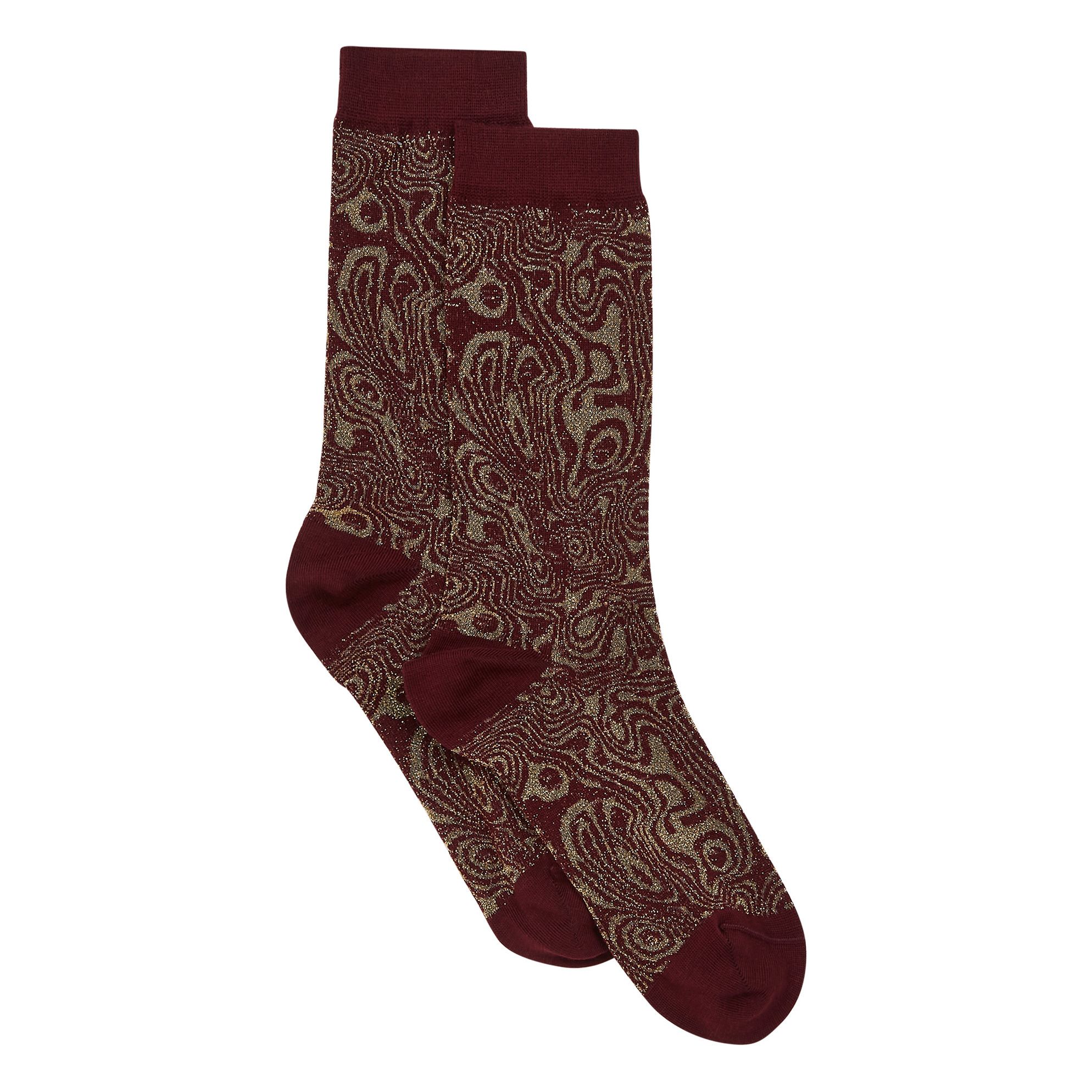 Soeur - Chaussettes Oneil Psychédélique - Femme - Bordeaux