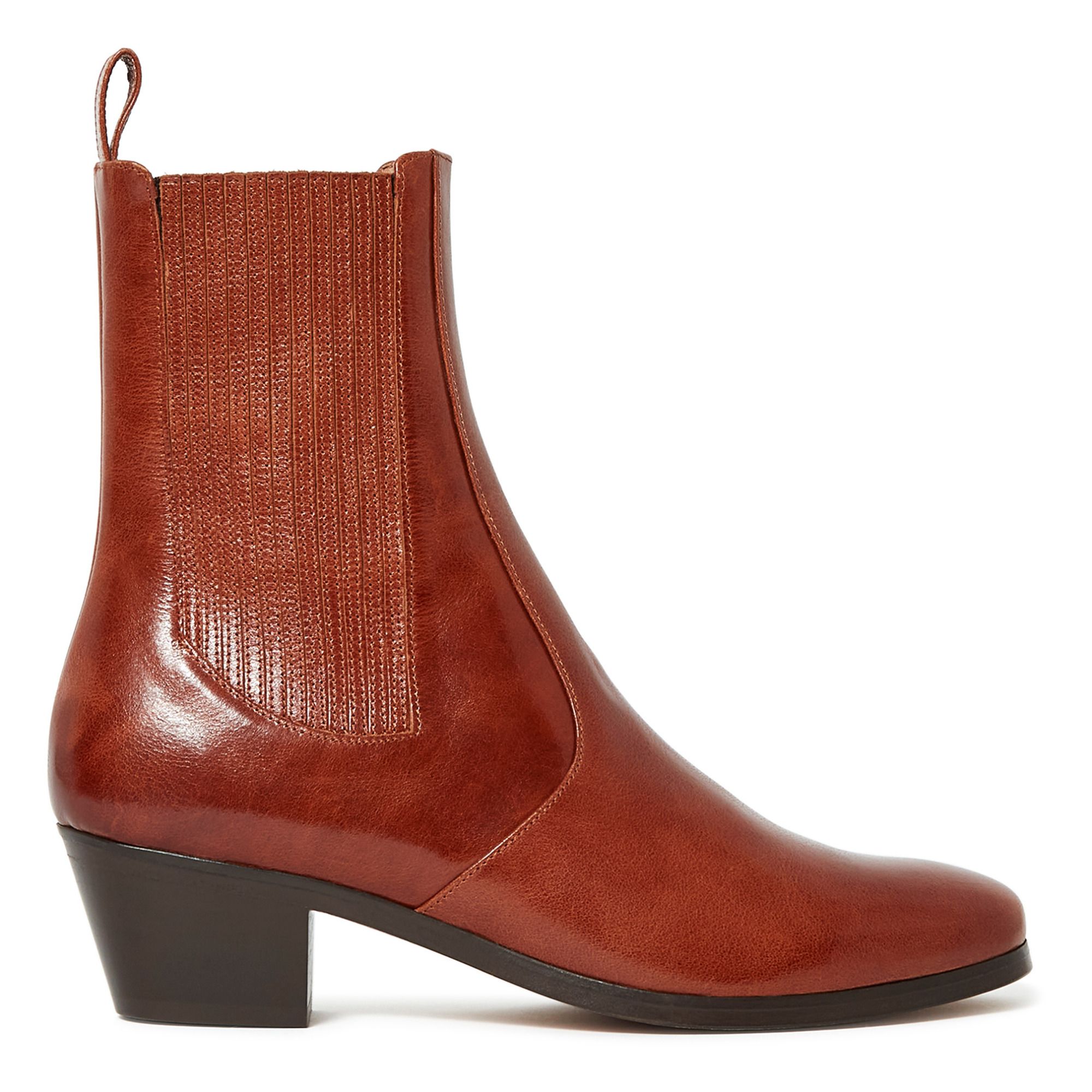 Soeur - Boots Gazette Cuir - Femme - Cognac