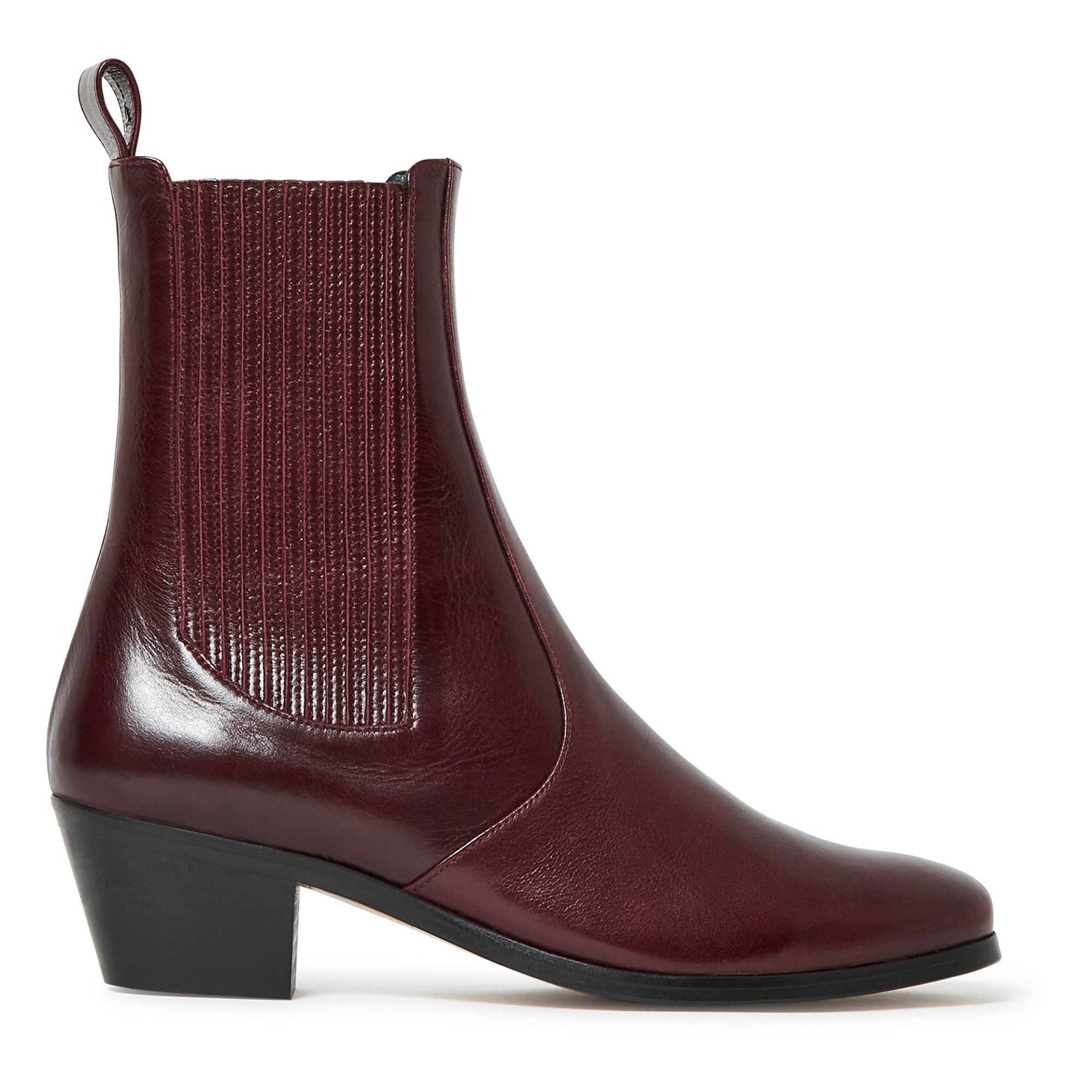 Soeur - Boots Gazette Cuir - Femme - Bordeaux