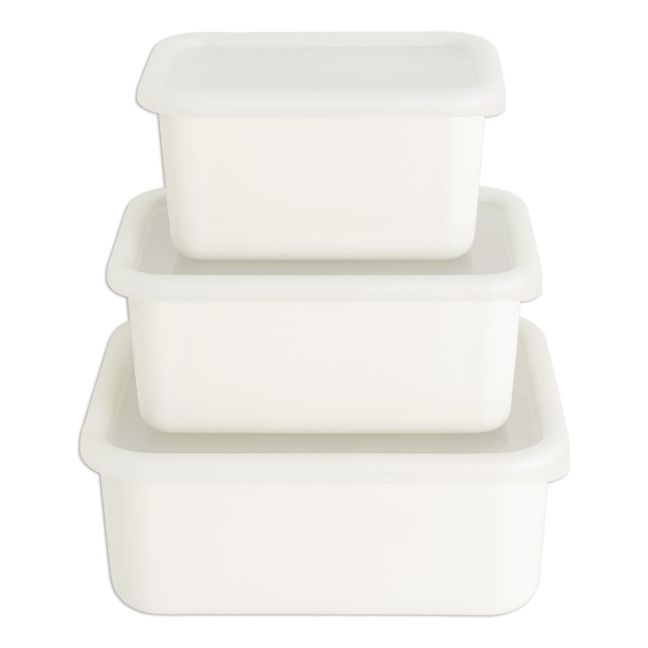 Caja de porcelana esmaltada | Crema
